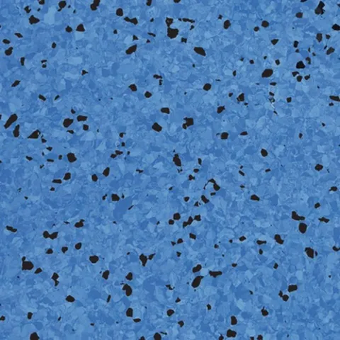Muestra de piso vinílico en rollo Conductive Blue, referencia 3510, 2 mm de espesor